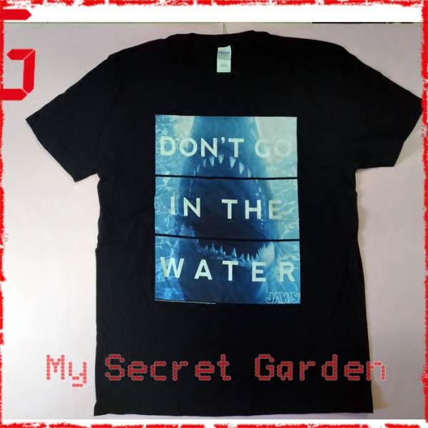 Jaws - Don't Go In The Water Official Movie Black T Shirt ( Men L ) ***READY TO SHIP from Hong Kong***